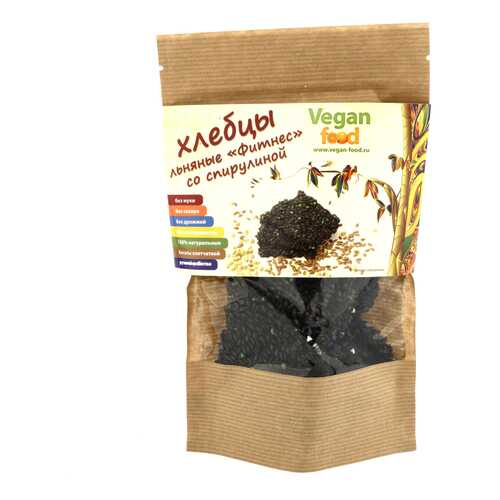 Хлебцы льняные Vegan-food фитнес со спирулиной 100 г в Магнолия