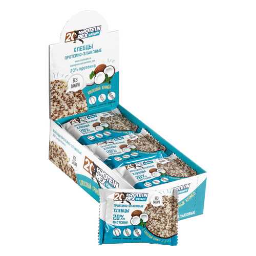 Хлебцы протеино-злаковые ProteinRex кокосовый крамбль 12 штук по 55 г в Магнолия