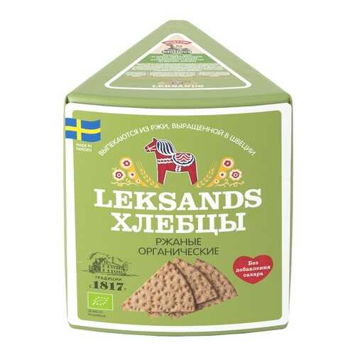 Хлебцы ржаные Органические Leksands by Bionova 200 г, Швеция в Магнолия