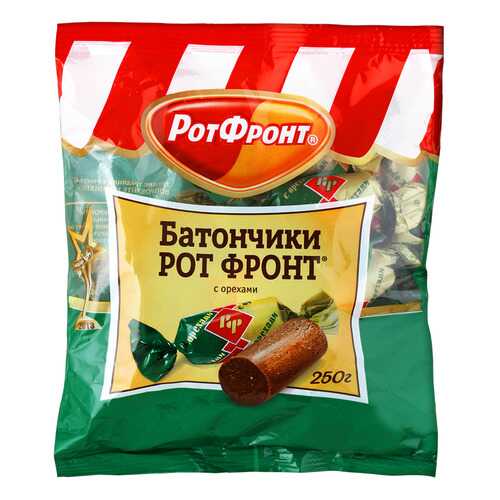 Батончики Рот Фронт с орехом 250 г в Магнолия