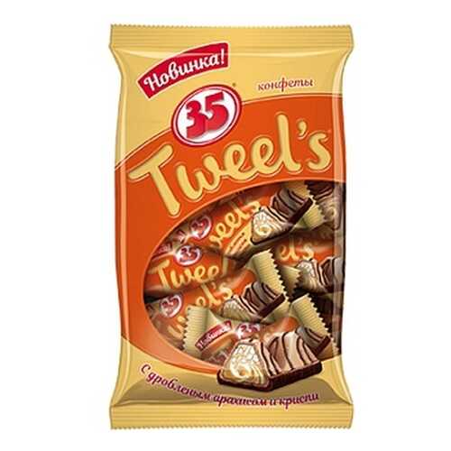 Конфеты 35 Tweel's, с дробленым арахисом и криспи, 280 гр в Магнолия