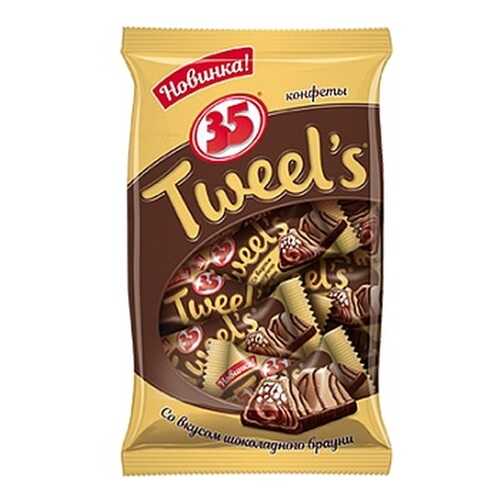 Конфеты 35 Tweel's, со вкусом шоколадного брауни, 280 гр в Магнолия