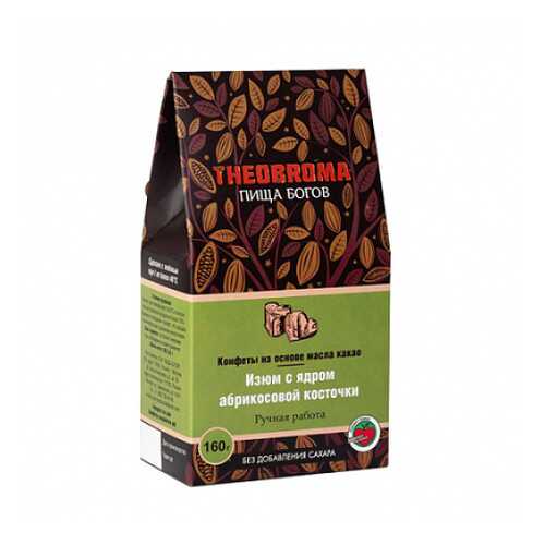 Конфеты Изюм с ядром абрикосовой косточки Theobroma Пища Богов 160 г в Магнолия