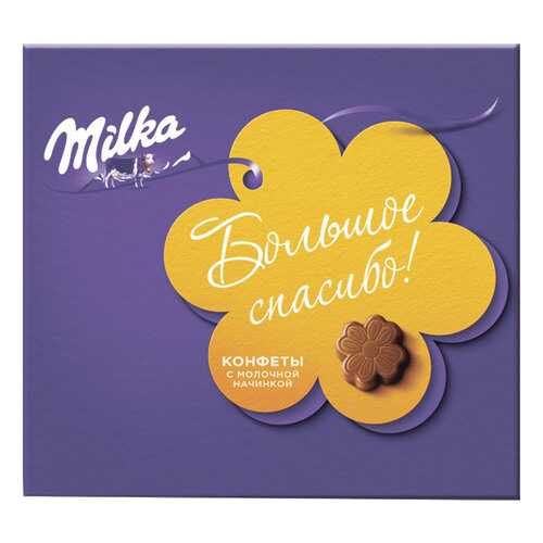 Конфеты Milka молочный шоколад с молочной начинкой 110 г в Магнолия