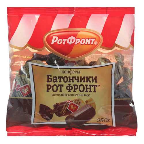 Конфеты Рот Фронт батончики шоколадно-сливочный вкус 250 г в Магнолия