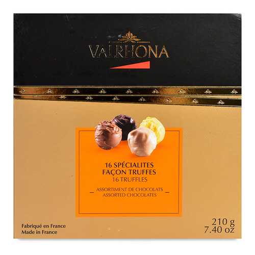 Шоколадные конфеты Valrhona с трюфельной начинкой 210г Франция в Магнолия