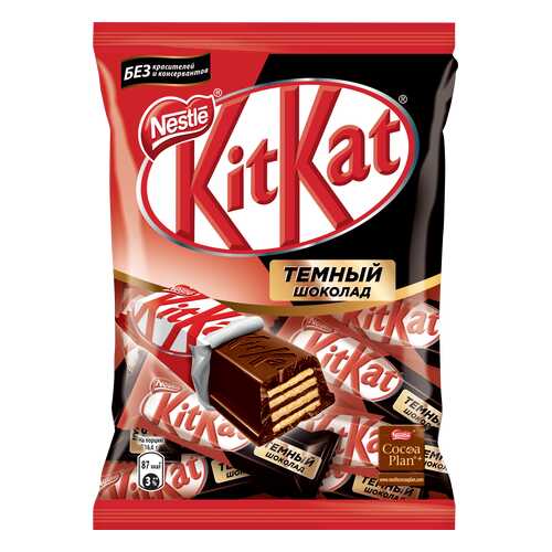 Темный шоколад Kit Kat dark с хрустящей вафлей 169 г в Магнолия