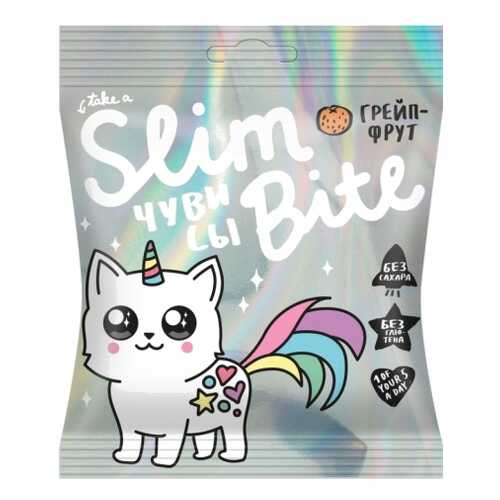 Мармелад Фруктово-ягодный Bite Slim Unicorn Грейпфрут 20 штук по 20гр в Магнолия