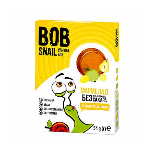Мармелад фруктовый Яблоко, груша, лимон Bob Snail 54 г в Магнолия