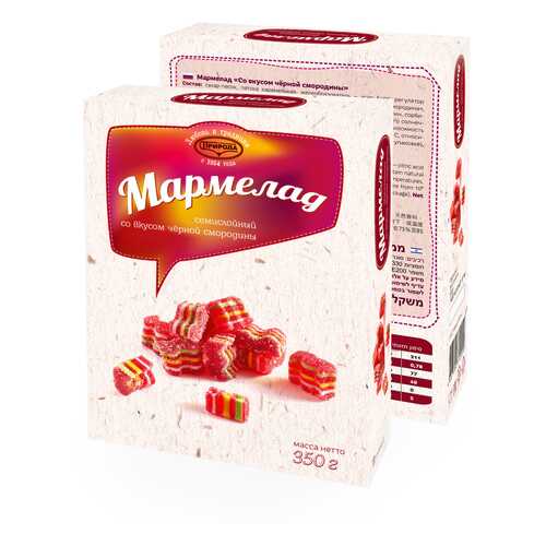 Мармелад семислойный со вкусом черной смородины 350г в Магнолия