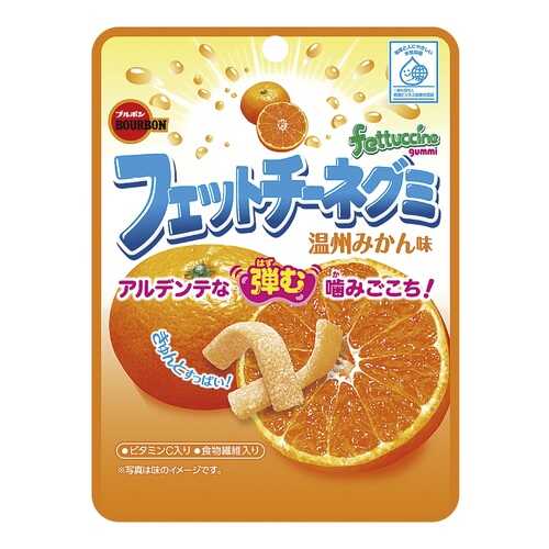 Мармелад жевательный Fettuccine Gummi, со вкусом апельсина, 50 гр,Япония в Магнолия
