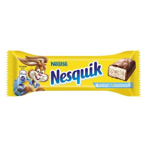 Батончик Nestle nesquik шоколадный 43 г в Магнолия