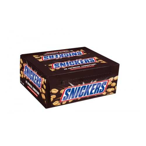 Батончик Snickers шоколадный 50.5 г 48 штук в Магнолия