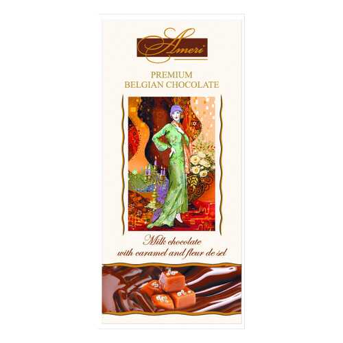 Шоколад Ameri Milk Chocolate with Caramel and Fleur de Sel 31% Cocoa 100 г в Магнолия