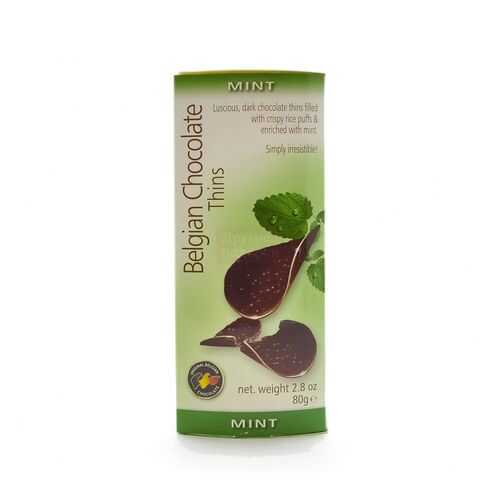 Шоколад BELGIAN CHOCOLATE Thins Mint 80г в Магнолия