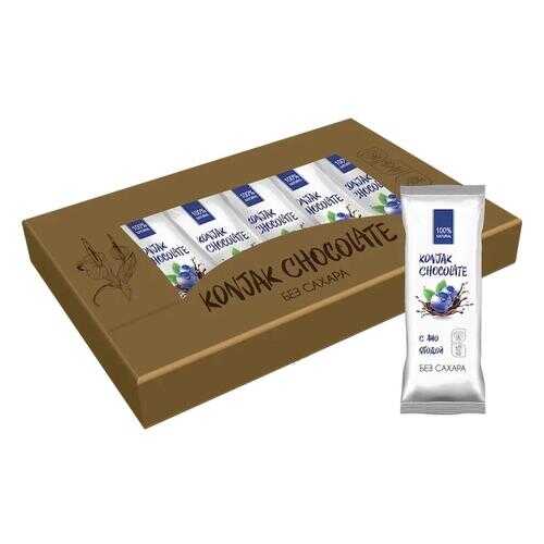 Шоколад без сахара KONJAK CHOCOLATE Черничный, кор. 10 шт. в Магнолия