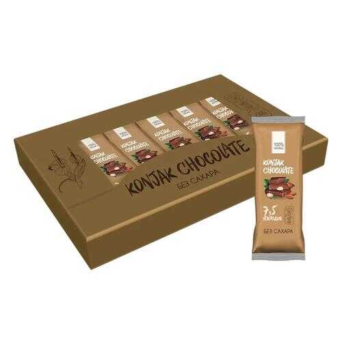 Шоколад без сахара KONJAK CHOCOLATE Миндальный, кор. 10 шт. в Магнолия