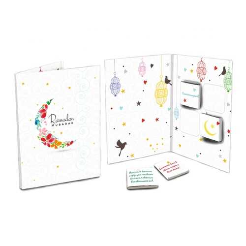 Шоколад Chokocat Ramadan Mubarak 2, молочный, открытка, 20 гр в Магнолия
