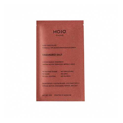 Шоколад горький С перцем Habanero и морской солью, 70% какао Mojo Cacao 20 г в Магнолия