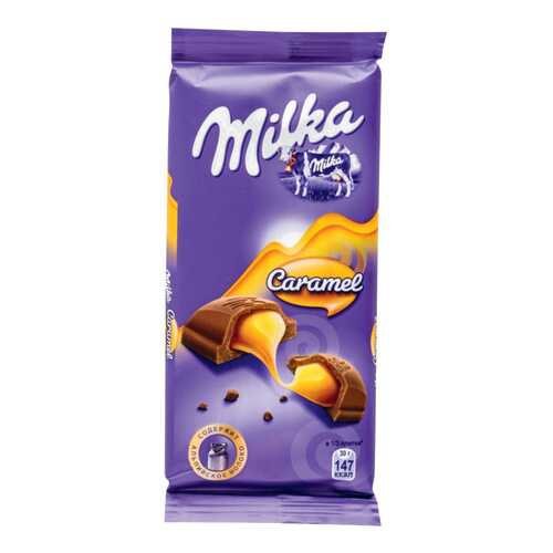 Шоколад молочный Milka с карамельной начинкой 90 г в Магнолия