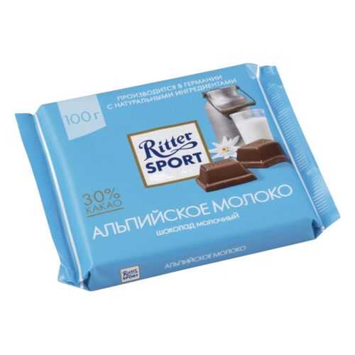 Шоколад молочный Ritter Sport альпийское молоко 100 г в Магнолия