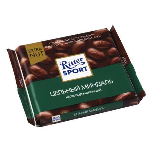 Шоколад молочный Ritter Sport extra nut цельный миндаль 100 г в Магнолия