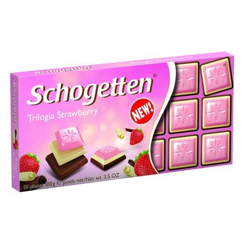 Шоколад Schogetten trilogia strawberry 100 г в Магнолия