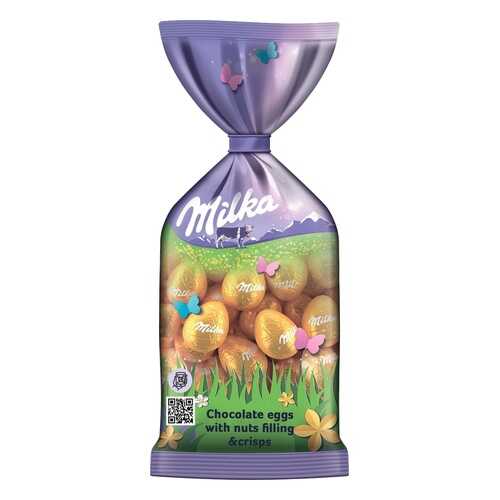 Шоколадные яйца Milka мини с орехом 100 г в Магнолия
