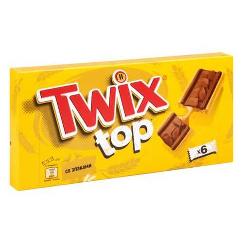 Шоколадный батончик Twix top в молочном шоколаде 21 г 6 штук в Магнолия