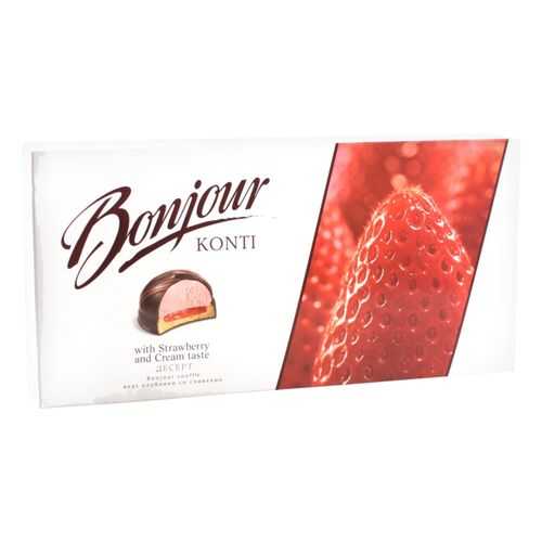 Десерт Bonjour souffle вкус клубники со сливками 232 г в Магнолия
