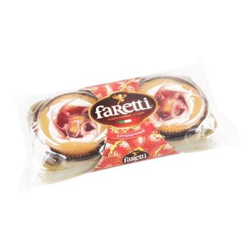 Пирожное Faretti клубничное 130 г в Магнолия