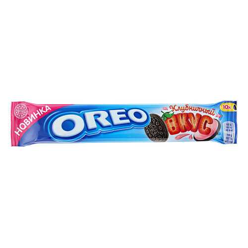 OREO печенье с какао и начинкой клубника 95г в Магнолия