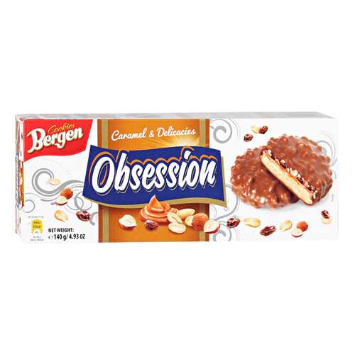 Печенье BERGEN Obsession Caramel 140г в Магнолия