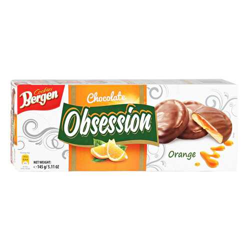 Печенье BERGEN Obsession Orange 145г в Магнолия