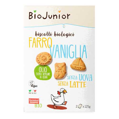 Печенье BioJunior из спельты с ванилью bio 250 г в Магнолия