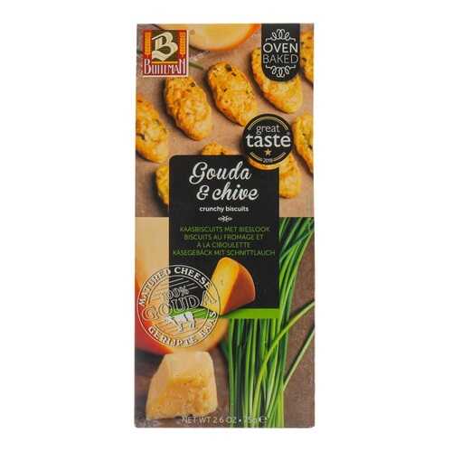 Печенье Buiteman c сыром гауда и луком Gouda & Chive 75г Нидерланды в Магнолия