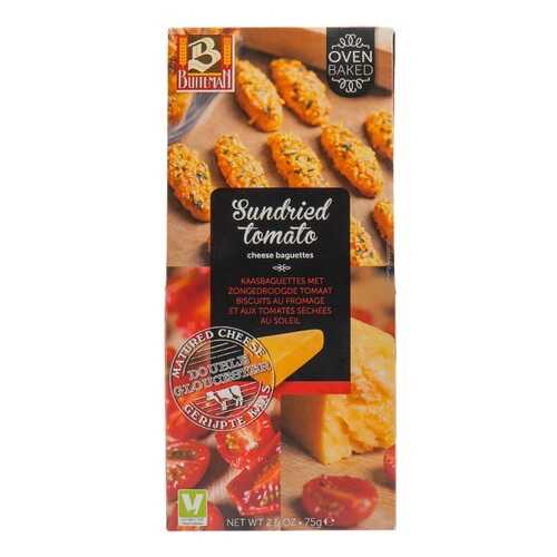 Печенье Buiteman с сушёными помидорами и двойным глочестерским сыром Sundried Tomato 75г в Магнолия