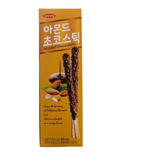Печенье Sunyoung Палочки шоколадные с миндалем 54 г Южная Корея в Магнолия