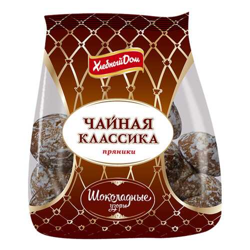 Пряники Хлебный Дом Чайная классика Шоколадные узоры 500г в Магнолия