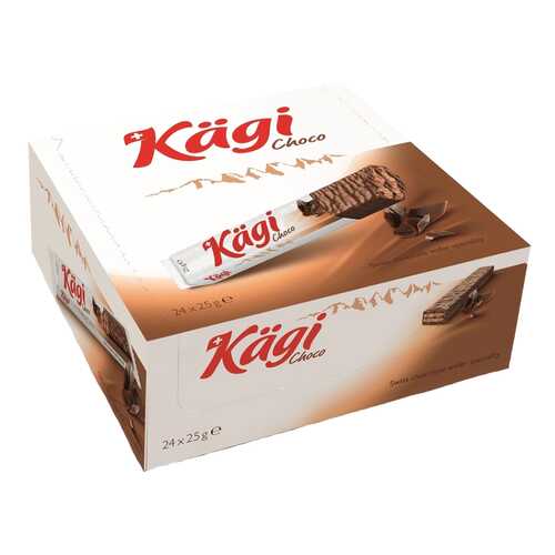 Вафли Kaegi Choco с шоколадным кремом в молочном шоколаде 24*25 г в Магнолия