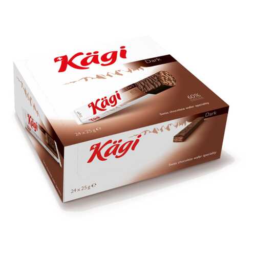 Вафли Kaegi Dark в темном шоколаде 25 г в Магнолия