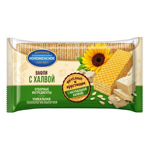 Вафли КОЛОМЕНСКОЕ с халвой 220г*5 шт в Магнолия
