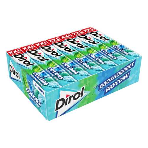 DIROL COLORS XXL жевательная резинка ассорти мята 19г по 18 шт в Магнолия