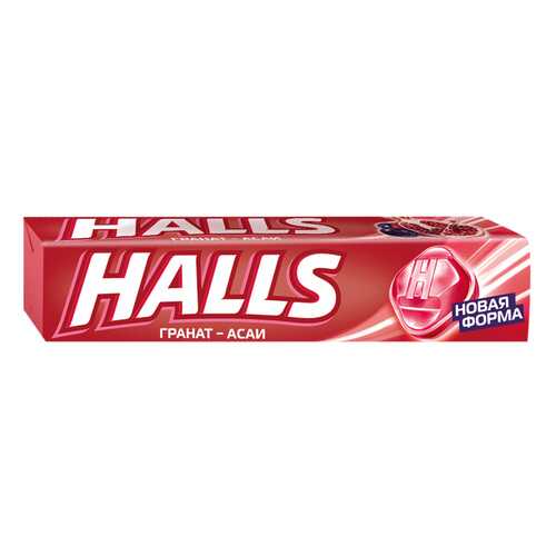 Леденцы Halls со вкусом граната и ягод асаи 12*25 г в Магнолия
