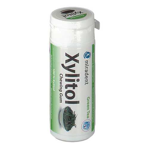 Miradent Xylitol жевательная резинка с ксилитом (зеленый чай) в Магнолия