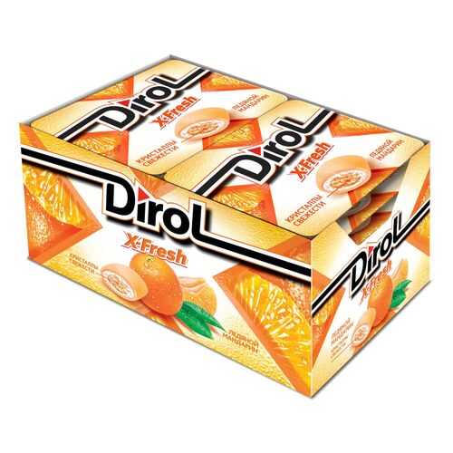 Жевательная резинка Dirol X-Fresh ледяной мандарин 12 шт в Магнолия