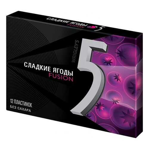 Жевательная резинка Five fusion cладкие ягоды 31.2 г в Магнолия