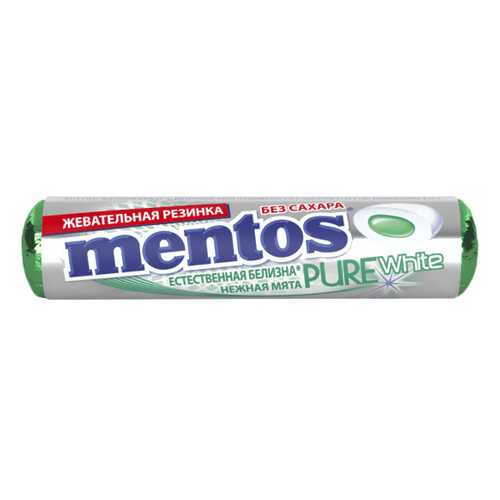 Жевательная резинка Mentos пьюр вайт нежная мята 15.5 г в Магнолия