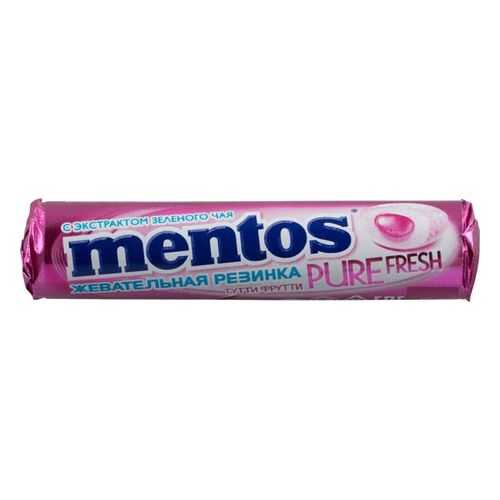 Жевательная резинка Mentos тутти-фрутти без сахара с экстрактом зеленого чая 16 г в Магнолия