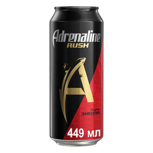 Энергетический напиток ягодная энергия Adrenaline juicy жестяная банка 0.449 л в Магнолия